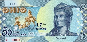 USA State of OHIO $50 Polimer UNC