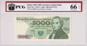 Polska 5000 Złotych CM-173 P-150c 1988 PCG 66