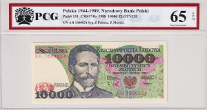 Polska 10.000 Złotych CM-174b P-151 1988 PCG 65