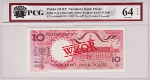 Polska III RP 10 Złotych CM-182Wa P-167s 1990 PCG 64