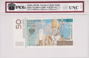 Polska III RP 50 Złotych CM-KL1 P-178 2006 PCG UNC