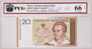 Polska 20 Złotych P-180 CM-203 2009 PCG 66