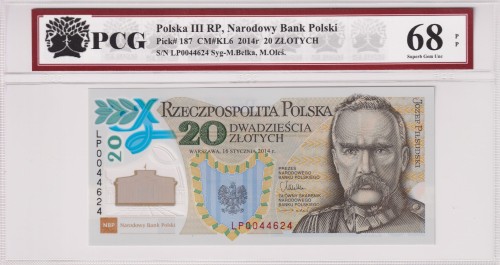Polska III RP 20 Złotych CM-KL6 P-187 2014 PCG 68 A.jpg