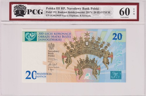 Polska III RP 20 Złotych P-191 2017 PCG 60 A.jpg