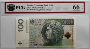 Polska 100 Złotych P-186 2012 PCG 66