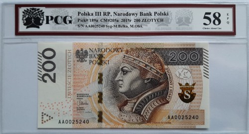 Polska III RP 200 Złotych CM-205a P-189a 2015 PCG 58 A.jpg