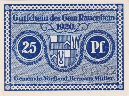 Rauenstein 25 Pf  G-R10.1 1920 A.jpg