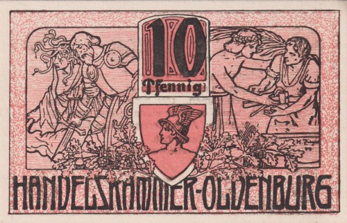 Oldenburg 10 Pf G-O19.3 1.12.1918 aUNC A.jpg