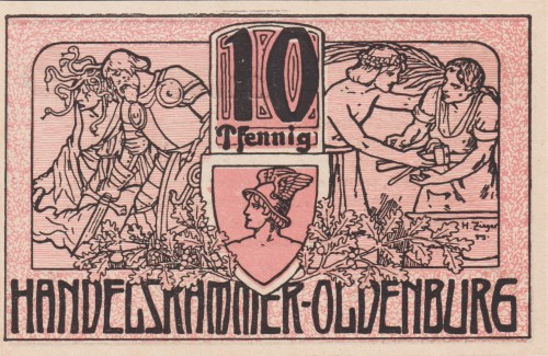 Oldenburg 10 Pf G-O19.5 1.12.1918 aUNC A.jpg