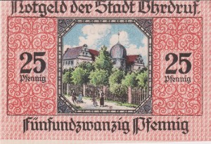 Ohrdruf 25 Pf G-O16.11 1.7.1919 aUNC