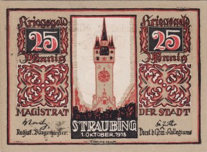 Straubing 25 Pf G-S119.12 1.10.1918-1.1.1923 aUNC