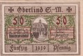 Oberlind 50 Pf G-O6.4 1919 aUNC A.jpg