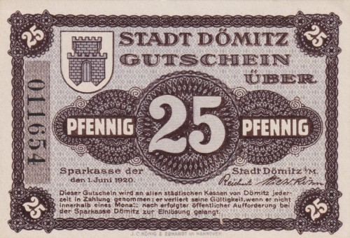 Domitz 25 Pf G-D24.1 1.6.1920 AUUNC A.jpg