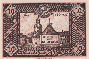 Lauchstedt 10 Pf G-L17.3a 1919 aUNC