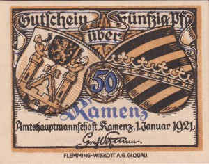 Kamenz 50 Pf G-K5.4b 1.1.1921 aUNC