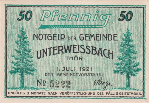 Unterweissbach 50 Pf G-U9.2 1.7.1921 UNC A.jpg