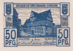 Wilster 50 Pf G-W46.5 13.7.1920 UNC 