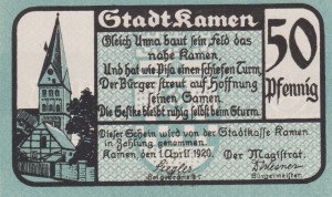 Kamen 50 Pf G-K4.4b 1.4.1920 UNC 