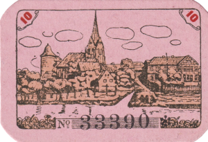 Dannenberg 10 Pf G-D2.5b 1920-1.1.1923 UNC 