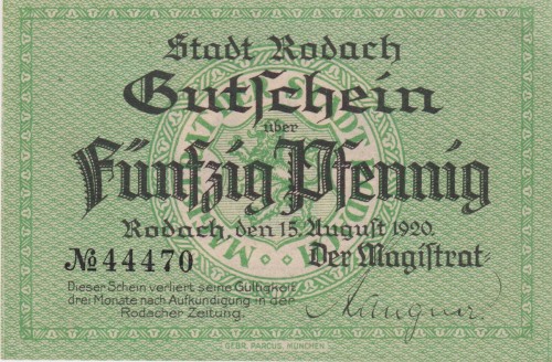 Rodach 50 Pf G-R33.2 15.8.1920 aUNC A.jpg