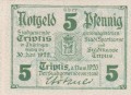 Triptis 5 Pf G-T28.2a 1.6.1920-30.6.1922 UNC A.jpg