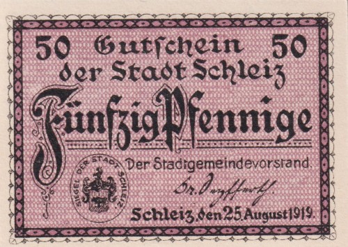 Schleiz 50 Pf G-S31.4 25.8.1919 UNC A.jpg