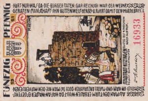 Kitzingen 50 Pf G-K28.18 1921 aUNC