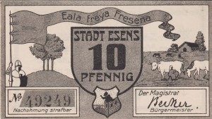 Esens 10 Pf G-E29  aUNC
