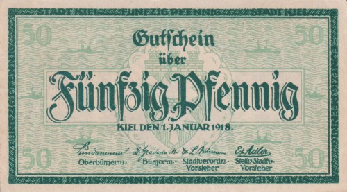 Kiel 50 Pf G-K22.5 1.1.1918  aUNC A.jpg