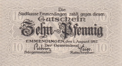 Emmendingen 10 Pf G-E17 1.8.1917  aUNC A.jpg