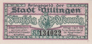 Vilingen 50 Pf G-V5.3 1.4.1918-1.4.1920 aUNC