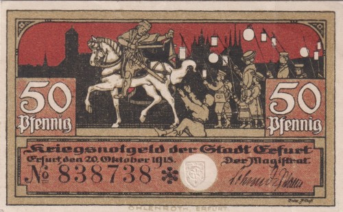 Erfurt 50 Pf G-E22.2 20.10.1918 AUUNC A.jpg