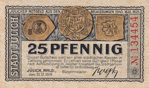 Julich 25 Pf G-J10.3 31.12.1919 aUNC A.jpg