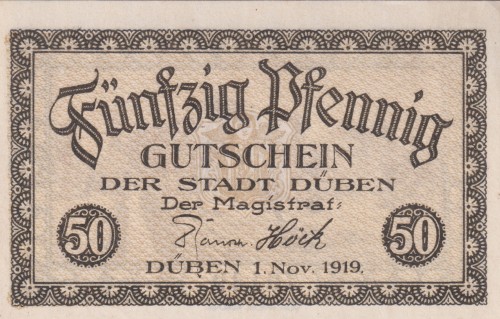 Duben 50 Pf G-D33.1c  1.11.1919 aUNC A.jpg