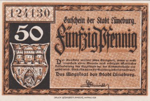 Luneburg 50 Pf G-L74.2c  aUNC