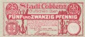 Coblenz 25 Pf G-C19.7 1.3.1920 UNC A.jpg