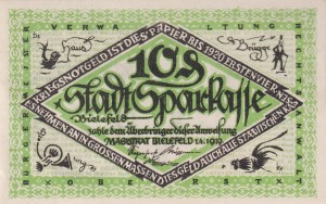 Bielefeld 10 Pf  G-B44.8 1.4.1919-1920 aUNC