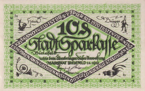 Bielefeld 10 Pf  G-B44.8 1.4.1919-1920 aUNC A.jpg