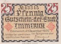Emmerich 25 Pf G-E18.5 1.12.1920  aUNC A.jpg