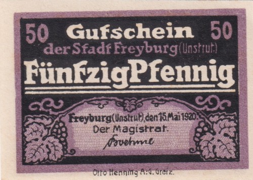 Freyburg 50 Pf G-F25.1c 15.5.1920 aUNC A.jpg