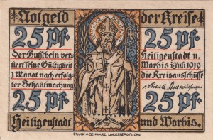 Heiligenstadt 25 Pf G-H23 1.7.1919 aUNC