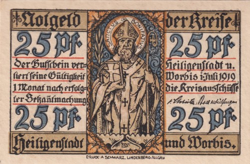Heilingenstadt 25 Pf G-H23 1.7.1919 aUNC A.jpg
