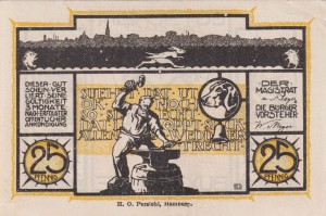 Buxtehude 25 Pf G-B108.7a  XF