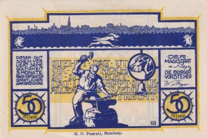 Buxtehude 50 Pf G-B108.7b aUNC