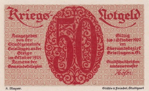 Geislingen a. St. 50 Pf G-G4.1 10.1918-1.10.1920 UNC A.jpg