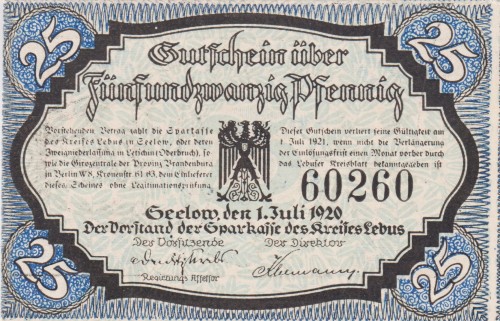 Lebus in Seelow 25 Pf G-L28.2 1.7.1920 UNC A.jpg