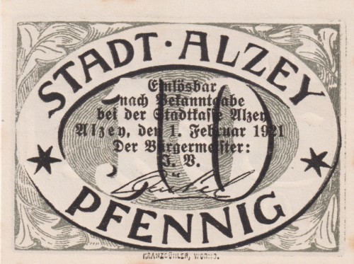 Alzey 10 Pf G-A13.2 1.2.1921 UNC A.jpg