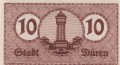 Duren 10 Pf G-D34 20.2.1920 AUUNC  R.jpg
