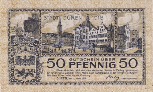 Duren 50 Pf G-D34 1.3.1918 UNC  A.jpg