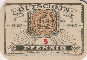 Dannenburg 5 Pf G-D2.5a 1920-1.1.1923 aUNC